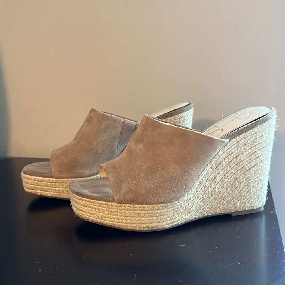 Jessica Simpson raffia espadrilles size 9M/40